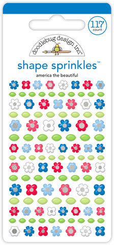 Doodlebug Shape Sprinkles: 8500 America the Beautiful