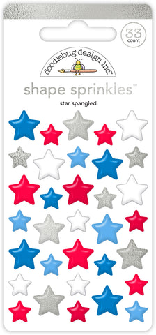 Doodlebug Shape Sprinkles: 8501 Star Spangled