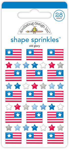 Doodlebug Shape Sprinkles: 8502 Old Glory
