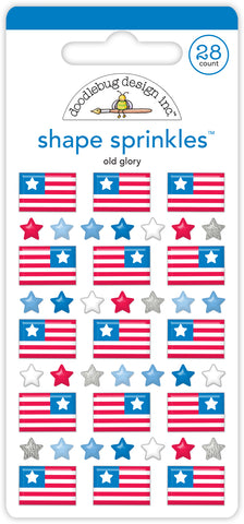Doodlebug Shape Sprinkles: 8502 Old Glory