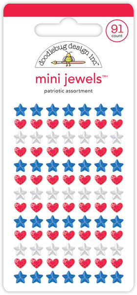Doodlebug Mini Jewels: 8504 Patriotic Assortment