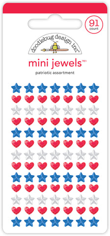 Doodlebug Mini Jewels: 8504 Patriotic Assortment