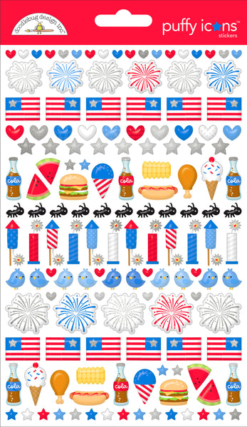 Doodlebug Puffy Icons: 8514 Hometown USA