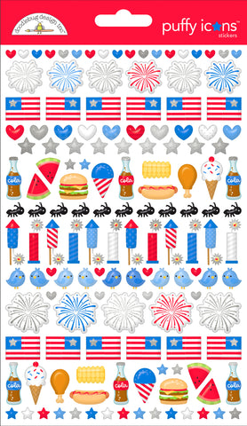 Doodlebug Puffy Icons: 8514 Hometown USA
