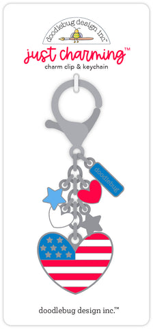 Doodlebug Key Chain "Just Charming": 8516 Land That I Love