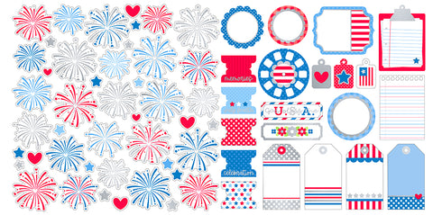 Doodlebug Ephemera Bits & Pieces: 8527 Hometown USA