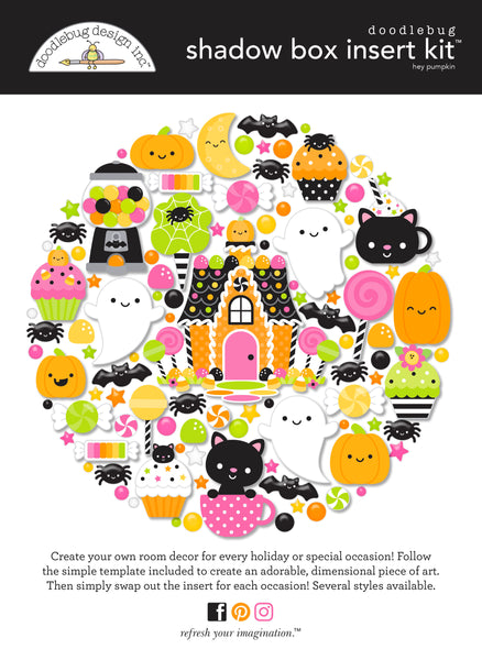 Doodlebug Shadow Box Collection Kit: 8610 Hey Pumpkin