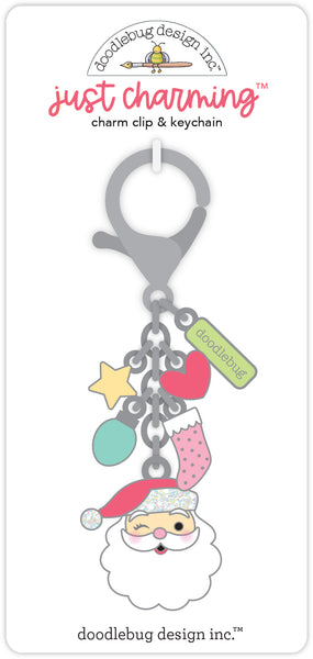 Doodlebug Key Chain "Just Charming": 8737 Jolly St. Nick