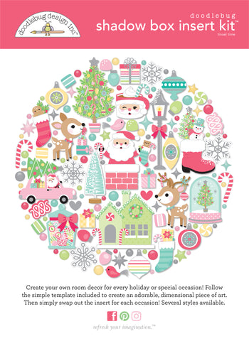 Doodlebug Shadow Box Collection Kit: 8771 Tinsel Time