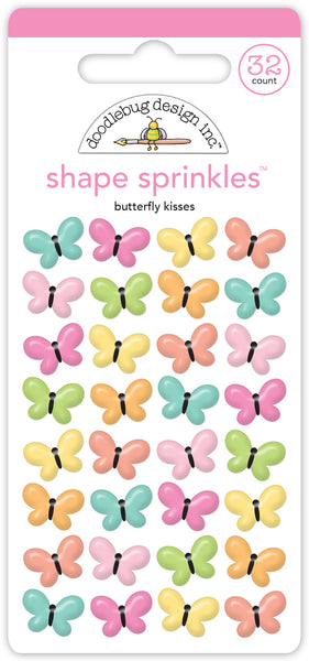 Doodlebug Shape Sprinkles: 8772 Butterfly Kisses