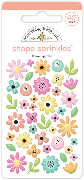 Doodlebug Shape Sprinkles: 8773 Flower Garden