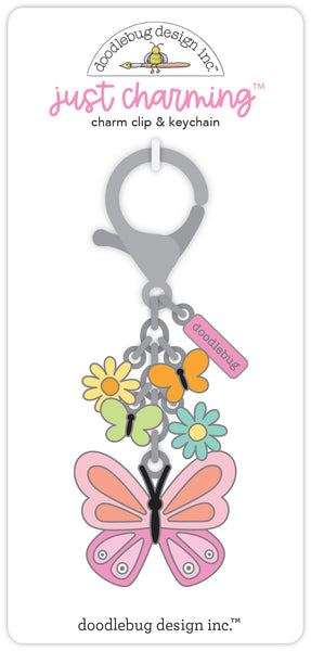 Doodlebug Key Chain "Just Charming": 8790 Butterfly Kisses