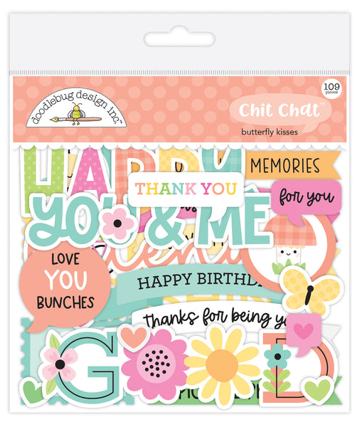 Doodlebug Ephemera Chit Chat: 8802 Butterfly Kisses