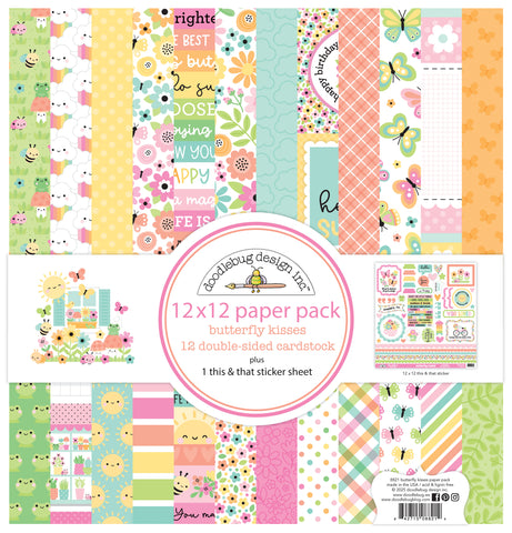 Doodlebug Pattern Paper Collection: 8821 Butterfly Kisses
