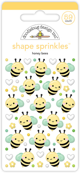 Doodlebug Shape Sprinkles: 8827 Honey Bees