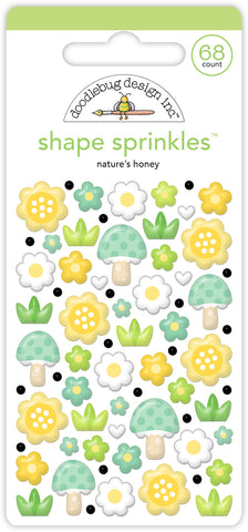 Doodlebug Shape Sprinkles: 8828 Nature's Honey