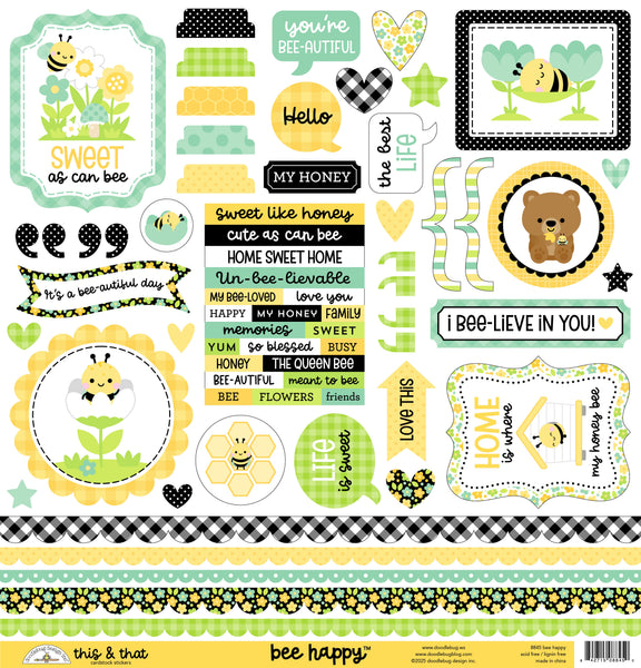 Doodlebug This & That Stickers: 8845 Be Happy