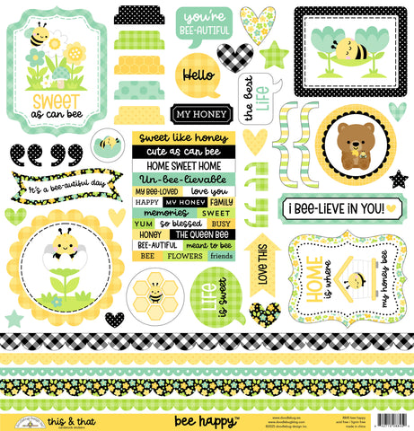Doodlebug This & That Stickers: 8845 Be Happy