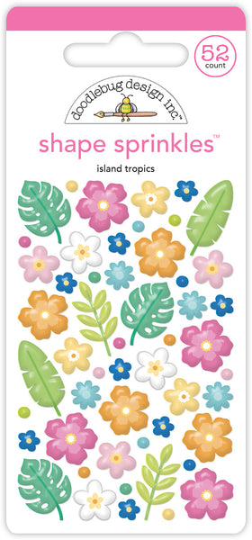 Doodlebug Shape Sprinkles: 8892 Island Tropics