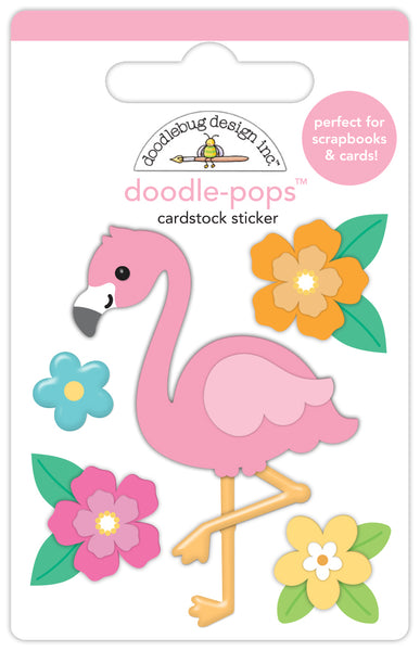 Doodlebug Doodle-Pop: 8896 Flora Flamingo