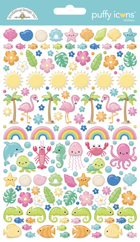 Doodlebug Puffy Icons: 8907 Summer Fun