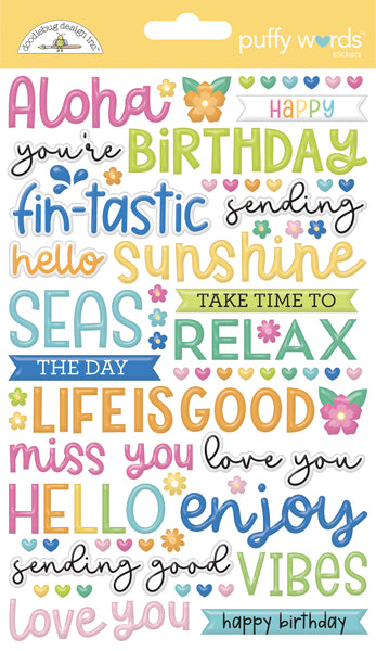 Doodlebug Puffy Words: 8908 Summer Fun