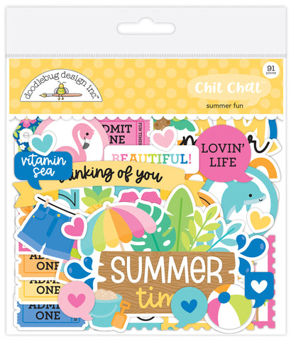 Doodlebug Ephemera Chit Chat: 8922 Summer Fun