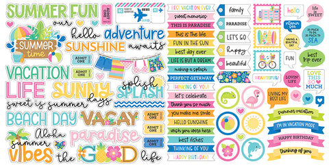 Doodlebug Ephemera Chit Chat: 8922 Summer Fun