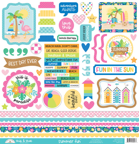 Doodlebug This & That Stickers: 8927 Summer Fun