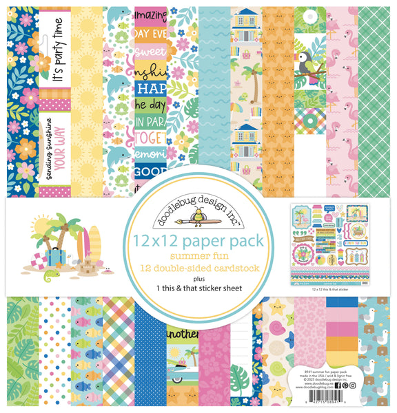 Doodlebug Pattern Paper Collection: 8941 Summer Fun