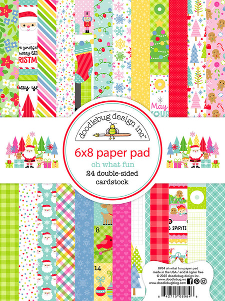 Doodlebug 6x8 Paper Pad: 8984 Oh What Fun
