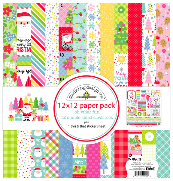 Doodlebug Pattern Paper Collection: 9000 Oh What Fun
