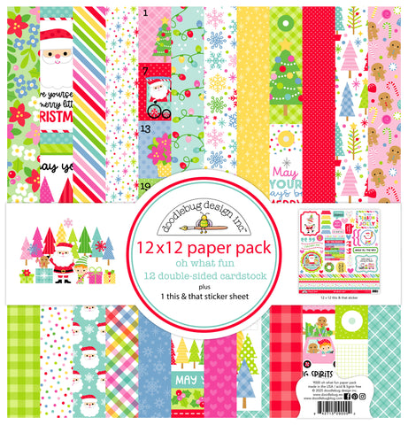Doodlebug Pattern Paper Collection: 9000 Oh What Fun