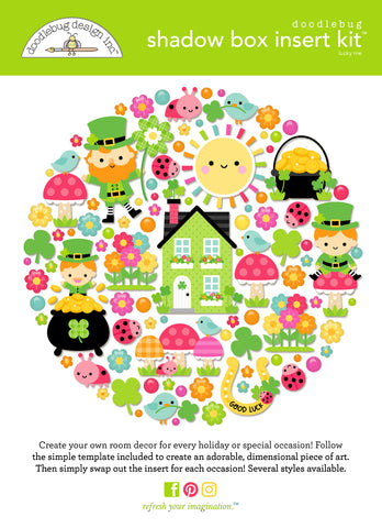 Doodlebug Shadow Box Collection Kit: 9050 Lucky Me