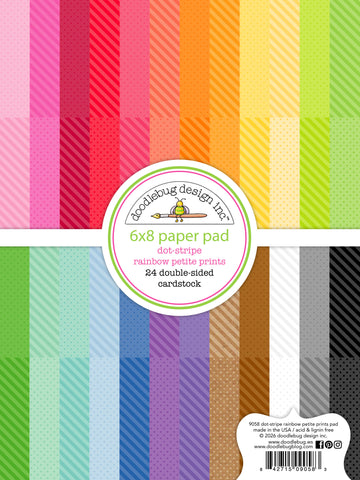 Doodlebug 6x8 Paper Pad: 9058 Dot Stripe