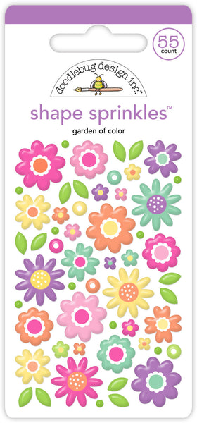 Doodlebug Shape Sprinkles: 9065 Garden of Color