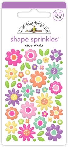 Doodlebug Shape Sprinkles: 9065 Garden of Color