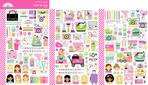 Doodlebug Mini Icons: 9076 Color Me Crafty