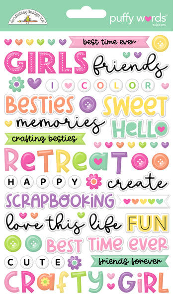 Doodlebug Puffy Words: 9078 Color Me Crafty