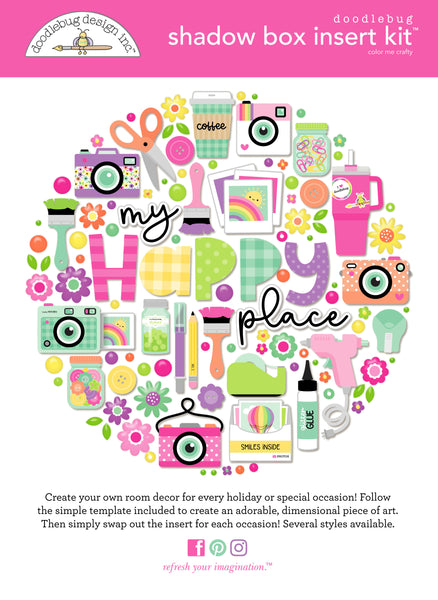 Doodlebug Shadow Box Collection Kit: 9114 Color Me Crafty