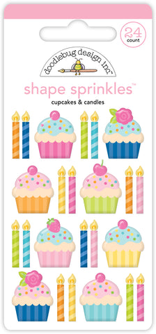 *NEW-PRE ORDER* Doodlebug Shape Sprinkles: 9125 Cupcakes & Candles