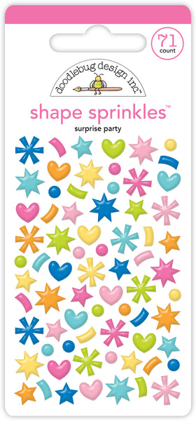 *NEW-PRE ORDER* Doodlebug Shape Sprinkles: 9126 Suprise Party