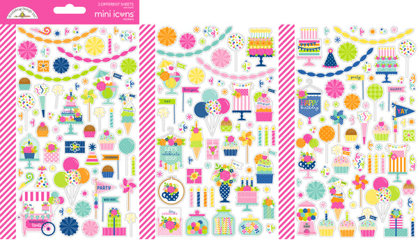 *NEW-PRE ORDER* Doodlebug Mini Icons: 9138 Cupcakes & Candles