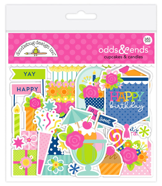 *NEW-PRE ORDER* Doodlebug Ephemera Odds & Ends: 9150 Cupcake & Candles