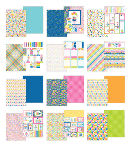 *NEW-PRE ORDER* Doodlebug 6x8 Pattern Paper Collection: 9154 Cupcakes & Candles
