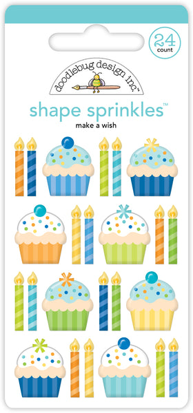*NEW-PRE ORDER* Doodlebug Shape Sprinkles: 9177 Make A Wish