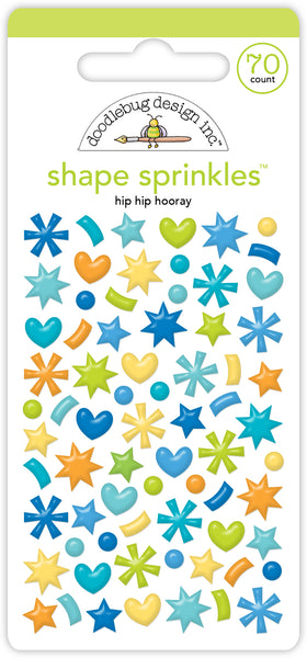 *NEW-PRE ORDER* Doodlebug Shape Sprinkles: 9178 Hip Hip Hooray
