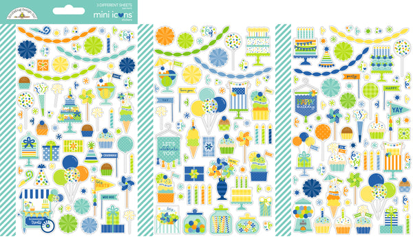 *NEW-PRE ORDER* Doodlebug Mini Icons: 9190 Balloons & Banners