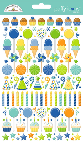 *NEW-PRE ORDER* Doodlebug Puffy Icons: 9191 Balloons & Banners