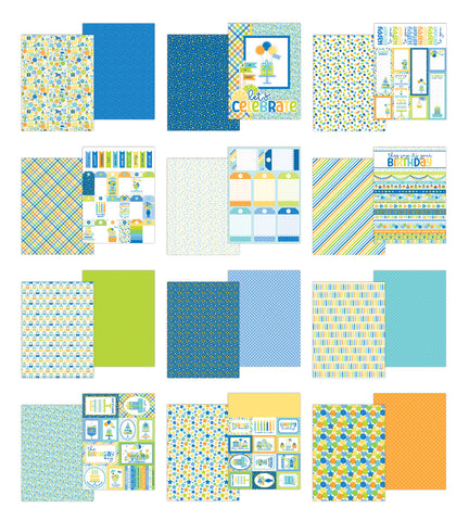 *NEW-PRE ORDER* Doodlebug 6x8 Pattern Paper Collection: 9206 Balloons & Banners